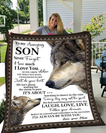 Special Gift for Your Son - From Mom Blanket