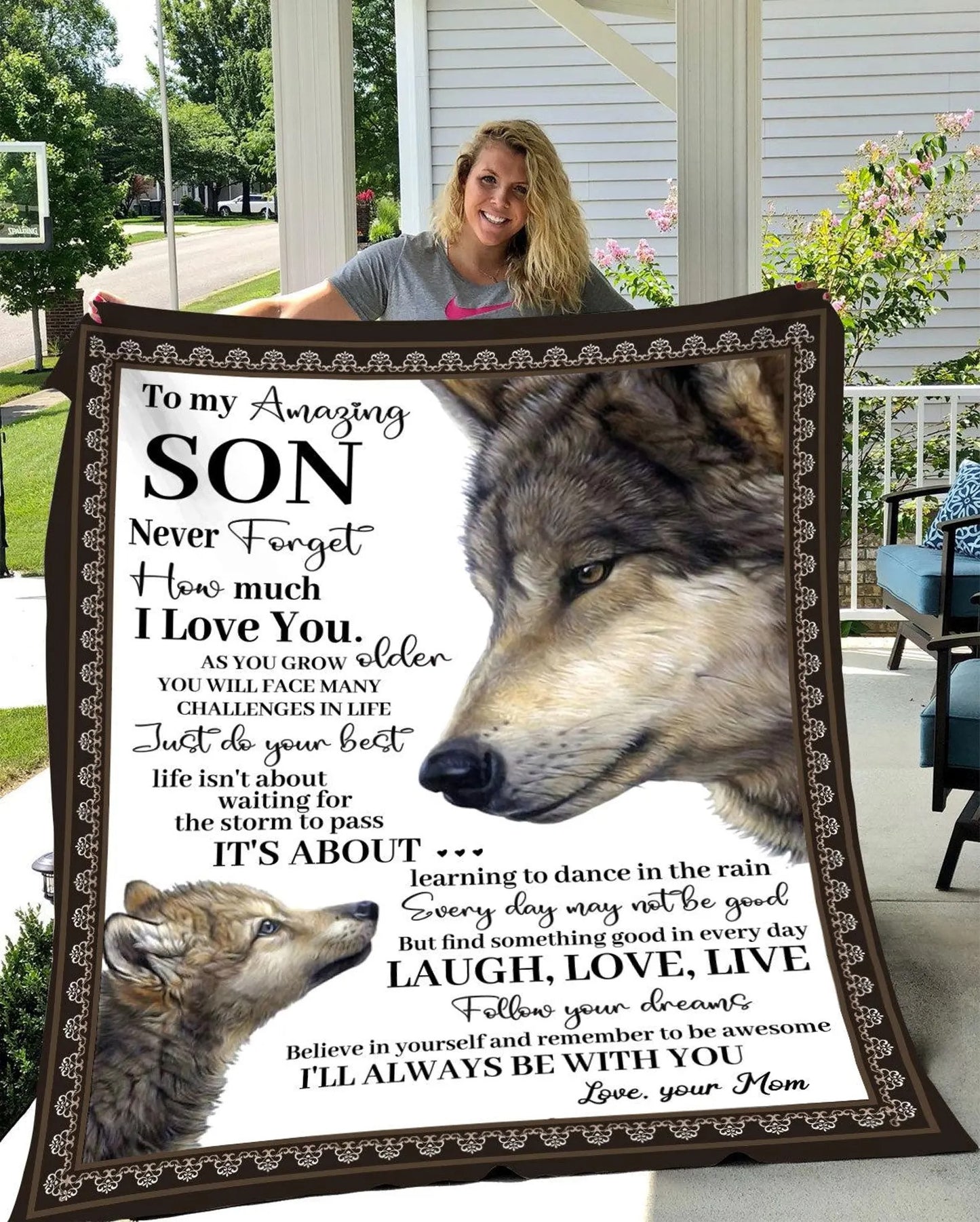 Special Gift for Your Son - From Mom Blanket
