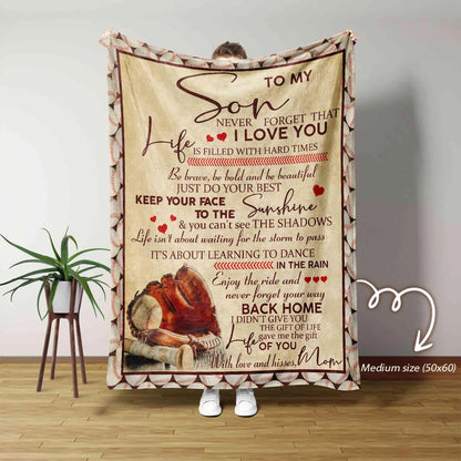 Special Gift for Your Son - From Mom Blanket