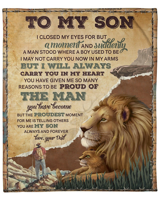 Special Gift for Your Son - From Dad Blanket