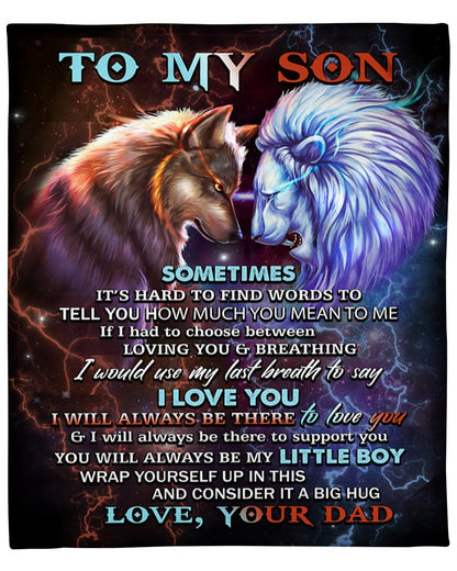 Special Gift for Your Son - From Dad Blanket