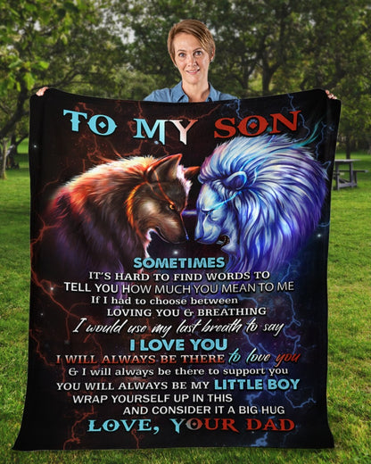 Special Gift for Your Son - From Dad Blanket