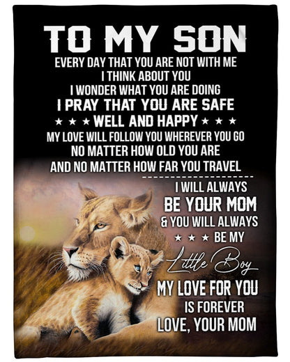 Special Gift for Your Son - From Mom Blanket