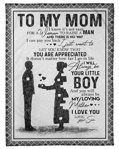 Special Gift for Your Mom - From Son Blanket