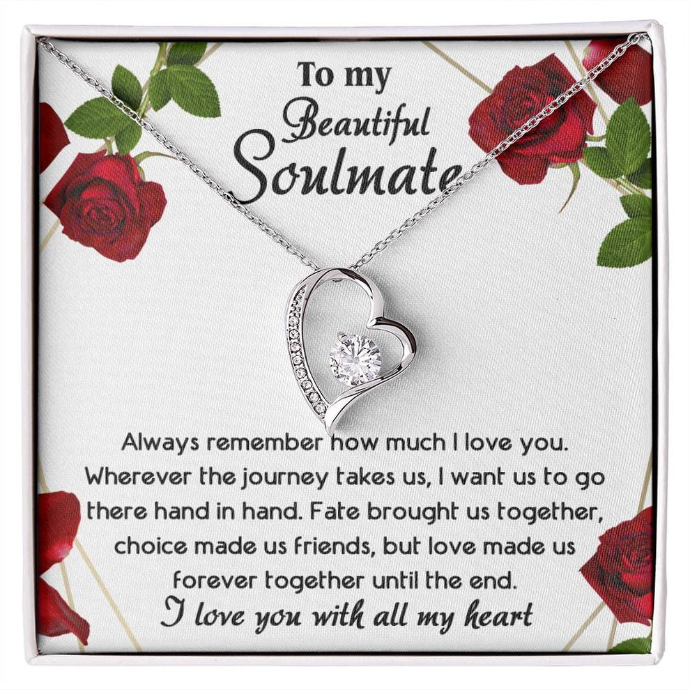 TO MY SOULMATE - GIFT FROM HUSBAND "Until The End" - Forever Love Necklace