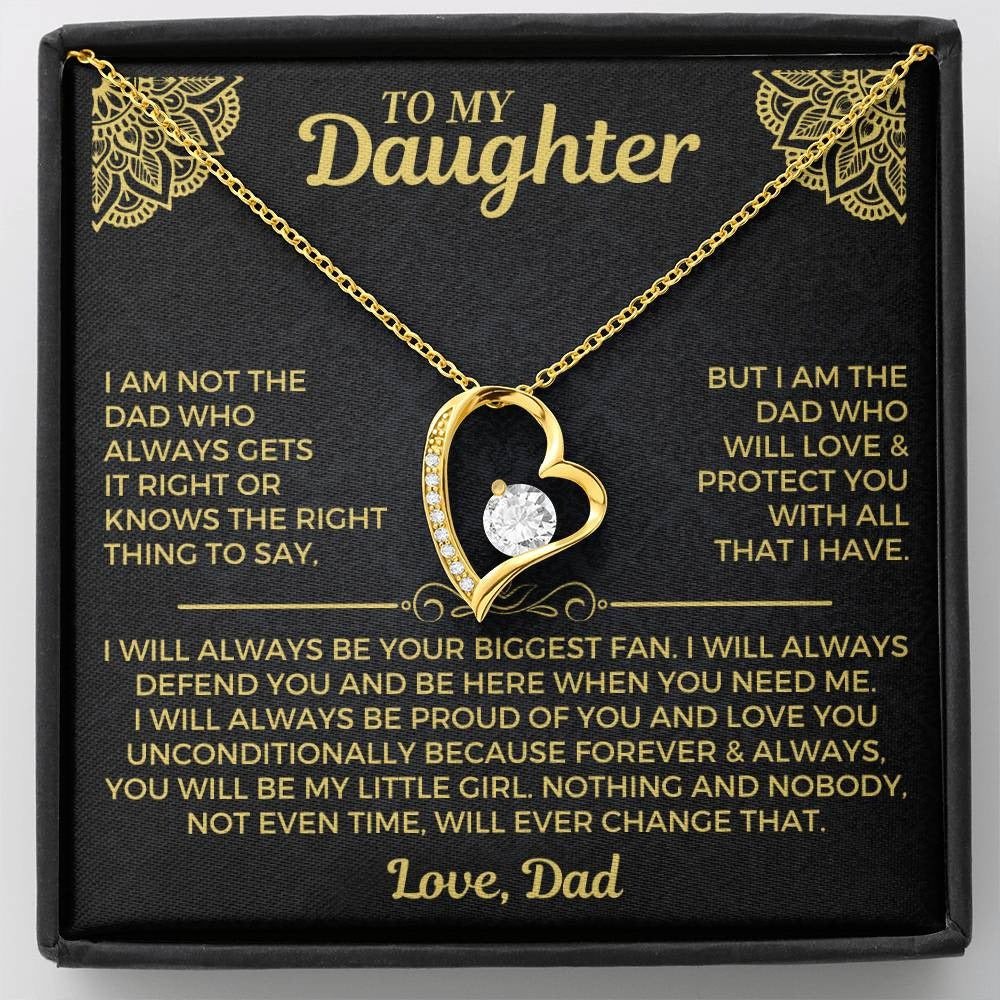 TO MY DAUGHTER - GIFT FROM DAD - Forever Love Necklace (SKUJ12-235)