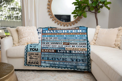 Special Gift For Your Daughter Blanket - From Mom