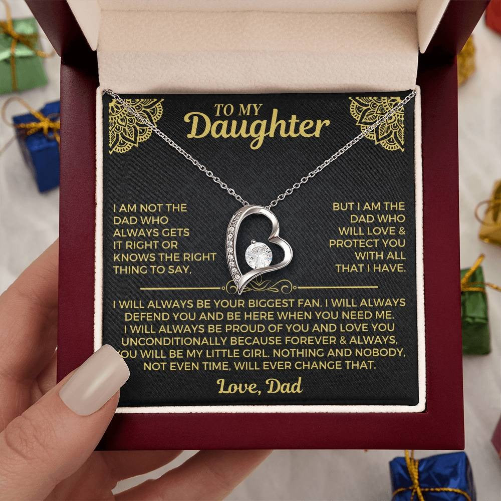 TO MY DAUGHTER - GIFT FROM DAD - Forever Love Necklace (SKUJ12-235)
