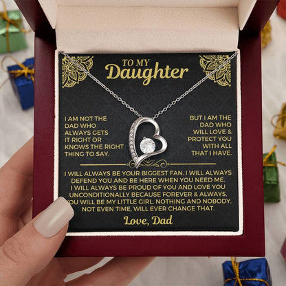 TO MY DAUGHTER - GIFT FROM DAD - Forever Love Necklace (SKUJ12-235)