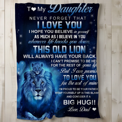 Special Gift For Your Daughter Blanket - From Dad