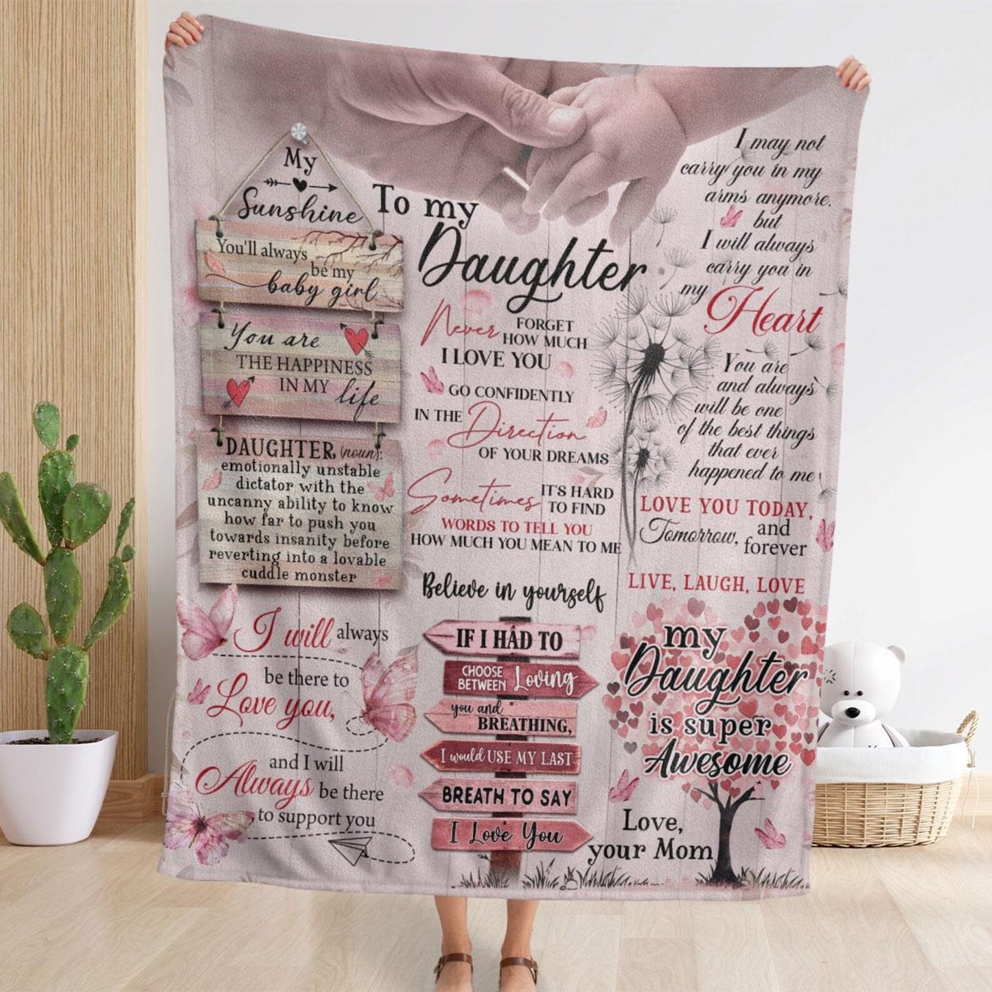 Special Gift for Your Daughter - From Mom Blanket