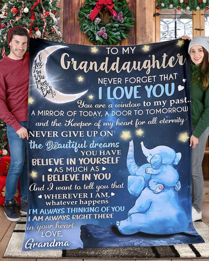 BLANKET FOR GRANDDAUGHTER – COMFORT & WARMTH GIFT FROM GRANDMA  Sherpa Fleece Quilt Blanket EBIL00 (SKU-CHAU-B20)