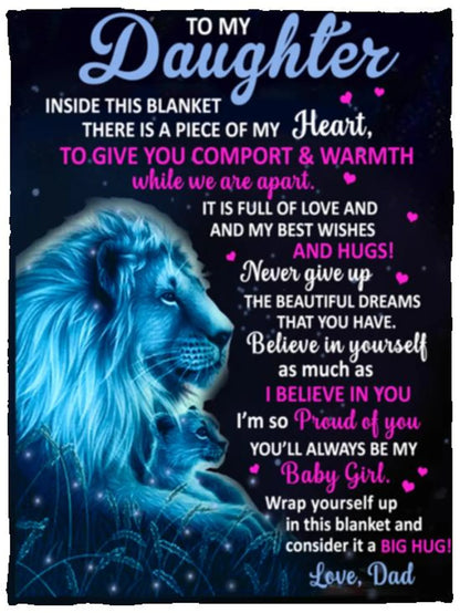 Special Gift for Your Daughter - From Dad Blanket