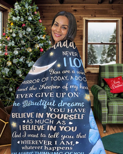 BLANKET FOR GRANDDAUGHTER – COMFORT & WARMTH GIFT FROM GRANDMA  Sherpa Fleece Quilt Blanket EBIL00 (SKU-CHAU-B20)