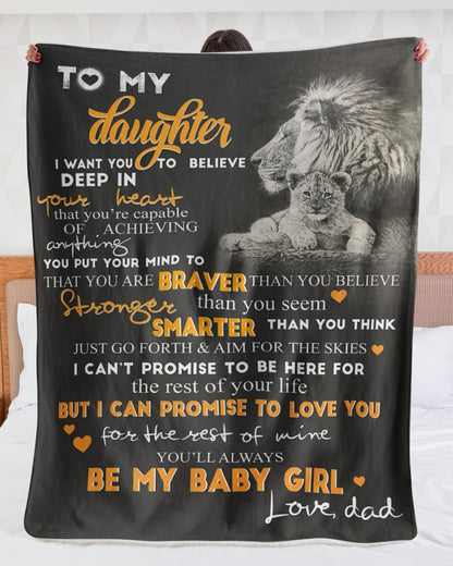 Special Gift for Your Daughter - From Dad Blanket