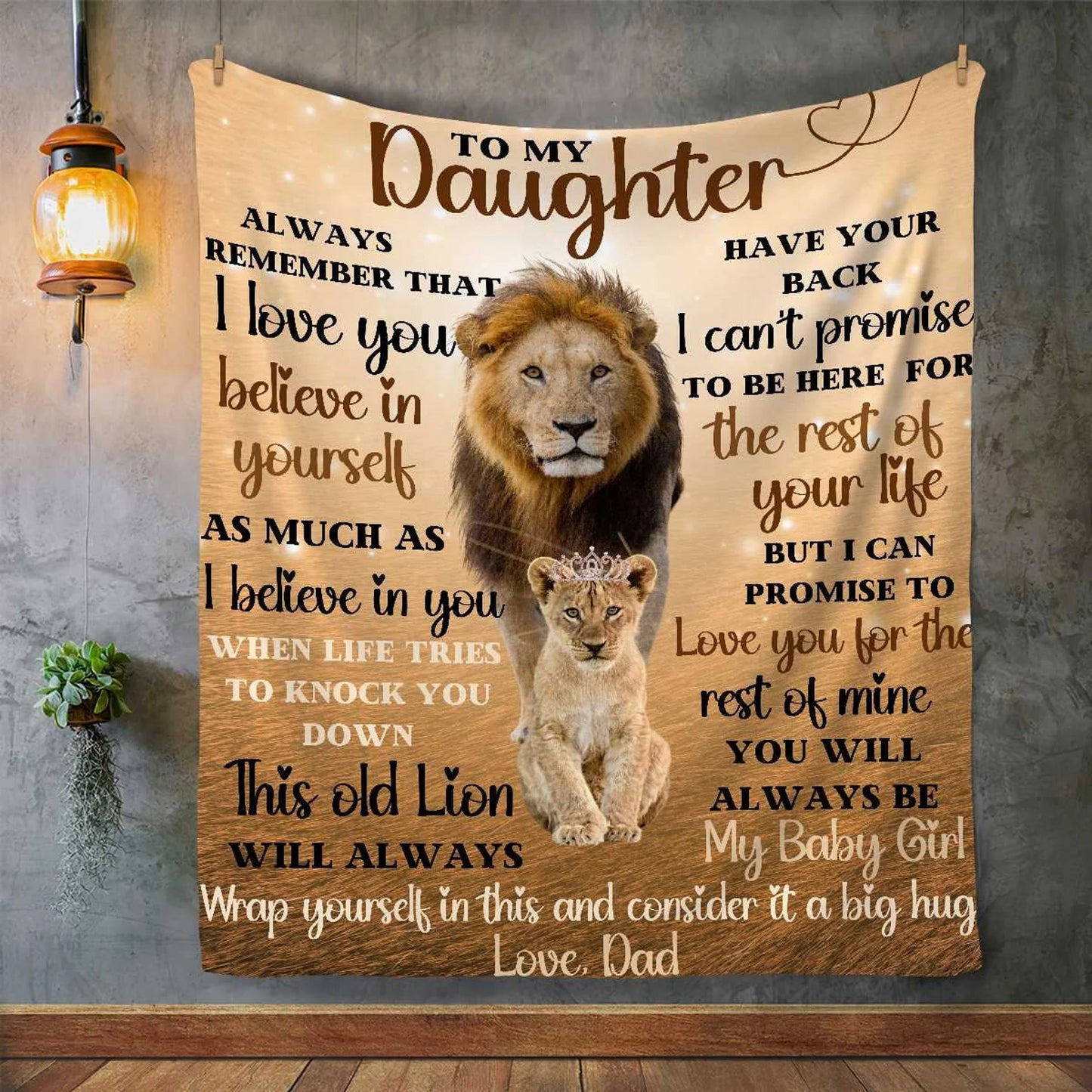 Special Gift for Your Daughter - From Dad Blanket