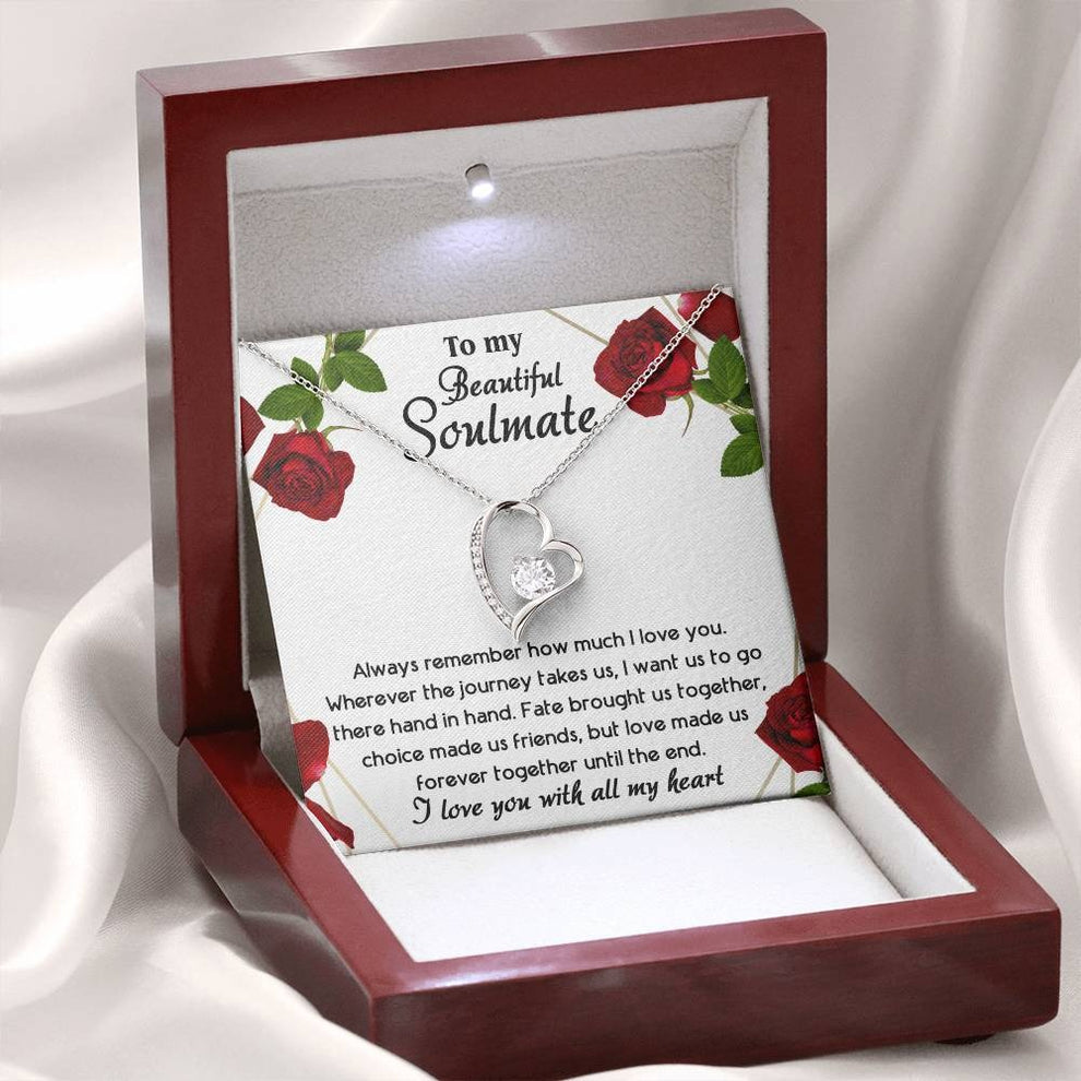 TO MY SOULMATE - GIFT FROM HUSBAND "Until The End" - Forever Love Necklace