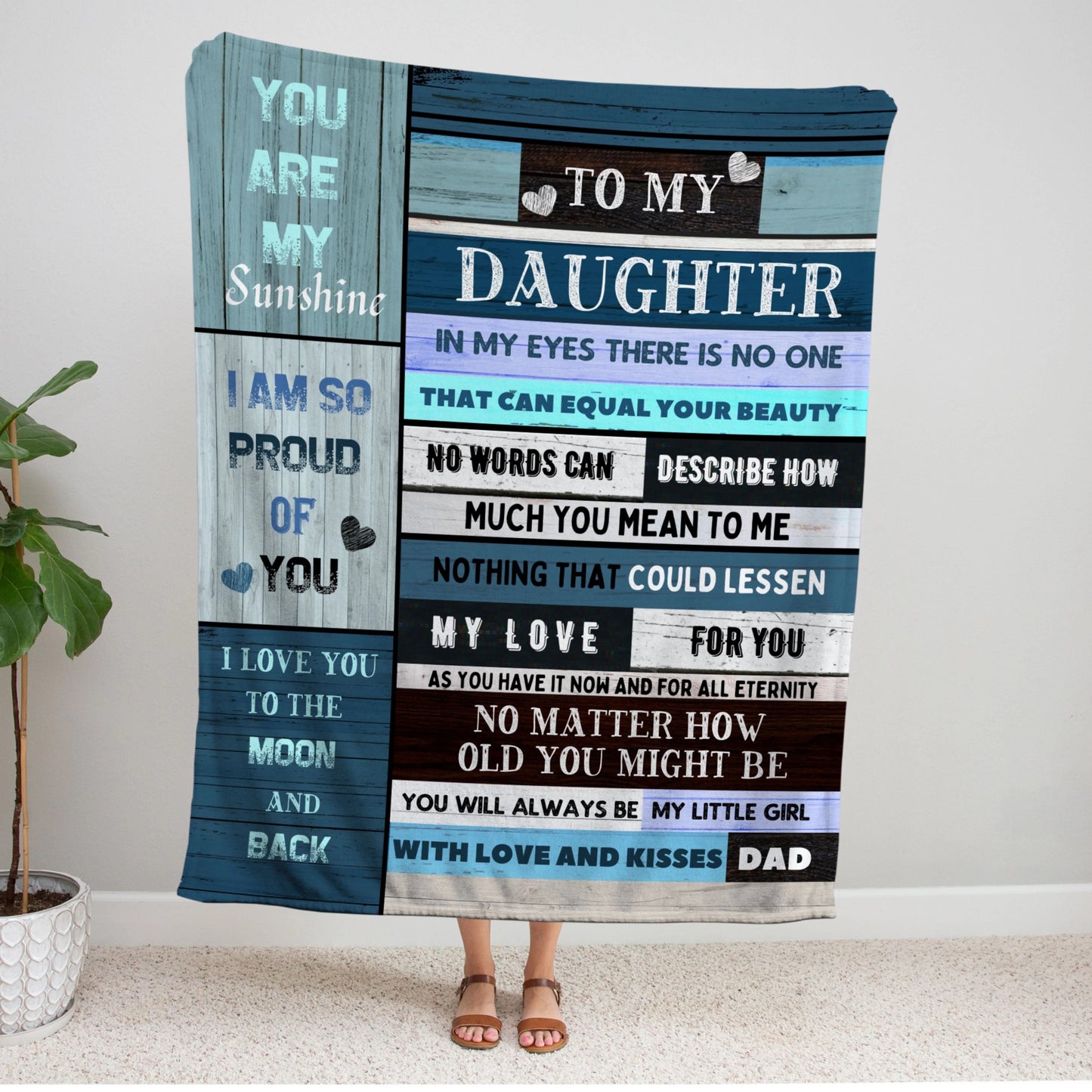 Special Gift For Your Daughter Blanket - From Dad