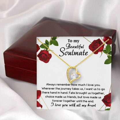 TO MY SOULMATE - GIFT FROM HUSBAND "Until The End" - Forever Love Necklace