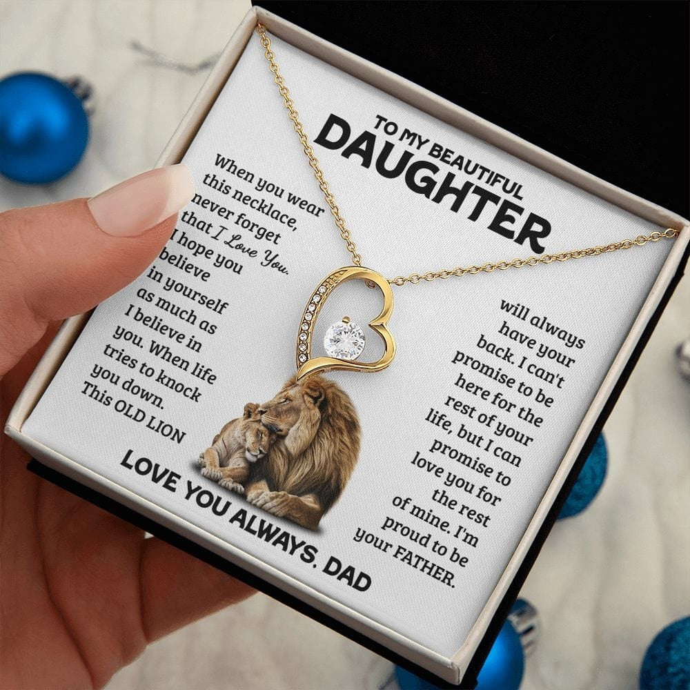 TO MY DAUGHTER  - GIFT FROM DAD  - Forever Love Necklace