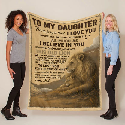 Special Gift for Your Daughter - From Dad Blanket