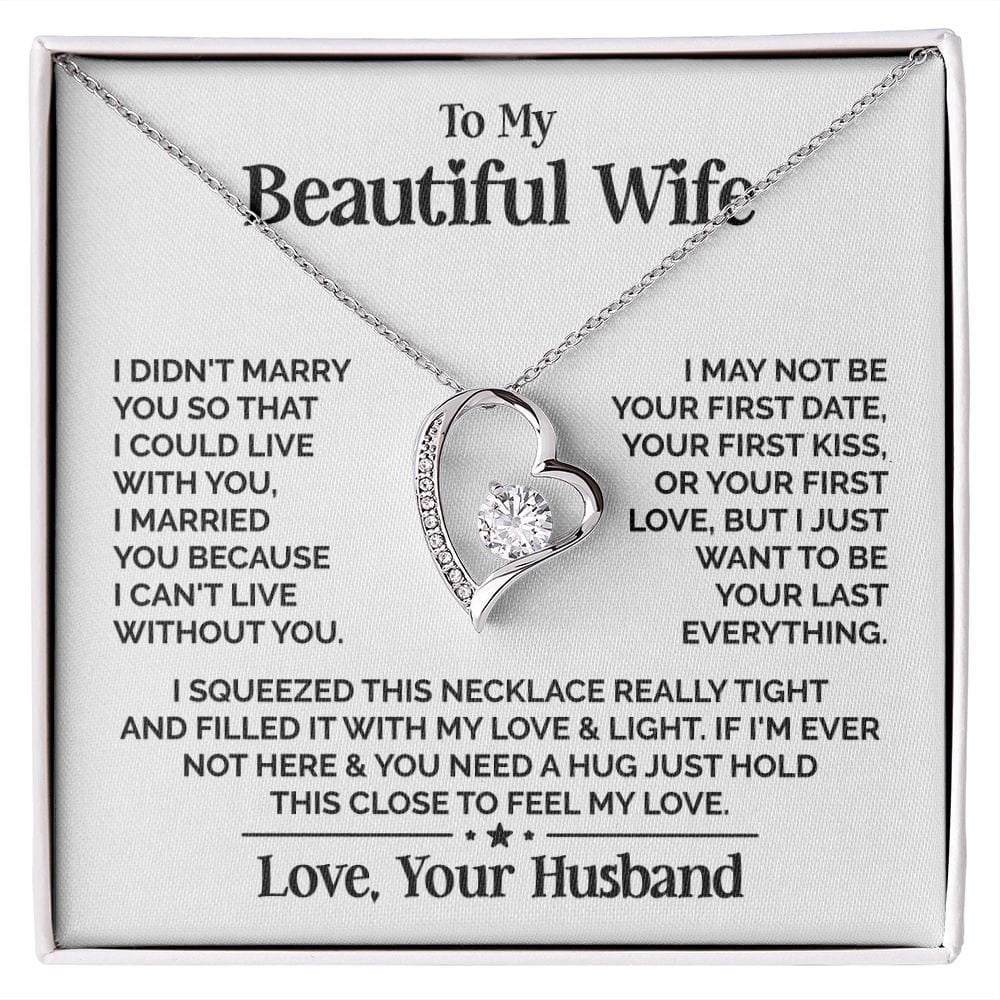 TO MY WIFE - GIFT FROM HUSBAND - Forever Love Necklace (SKUJ12-234)