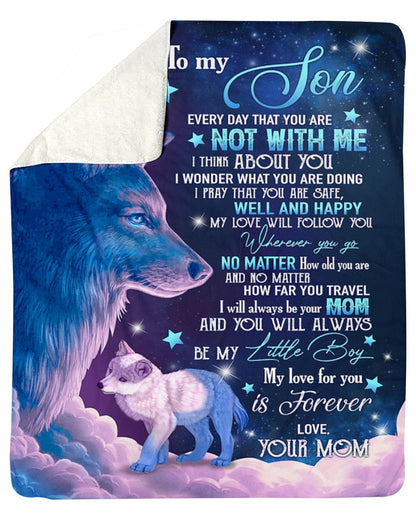 Special Gift for Your Son - From Mom Blanket