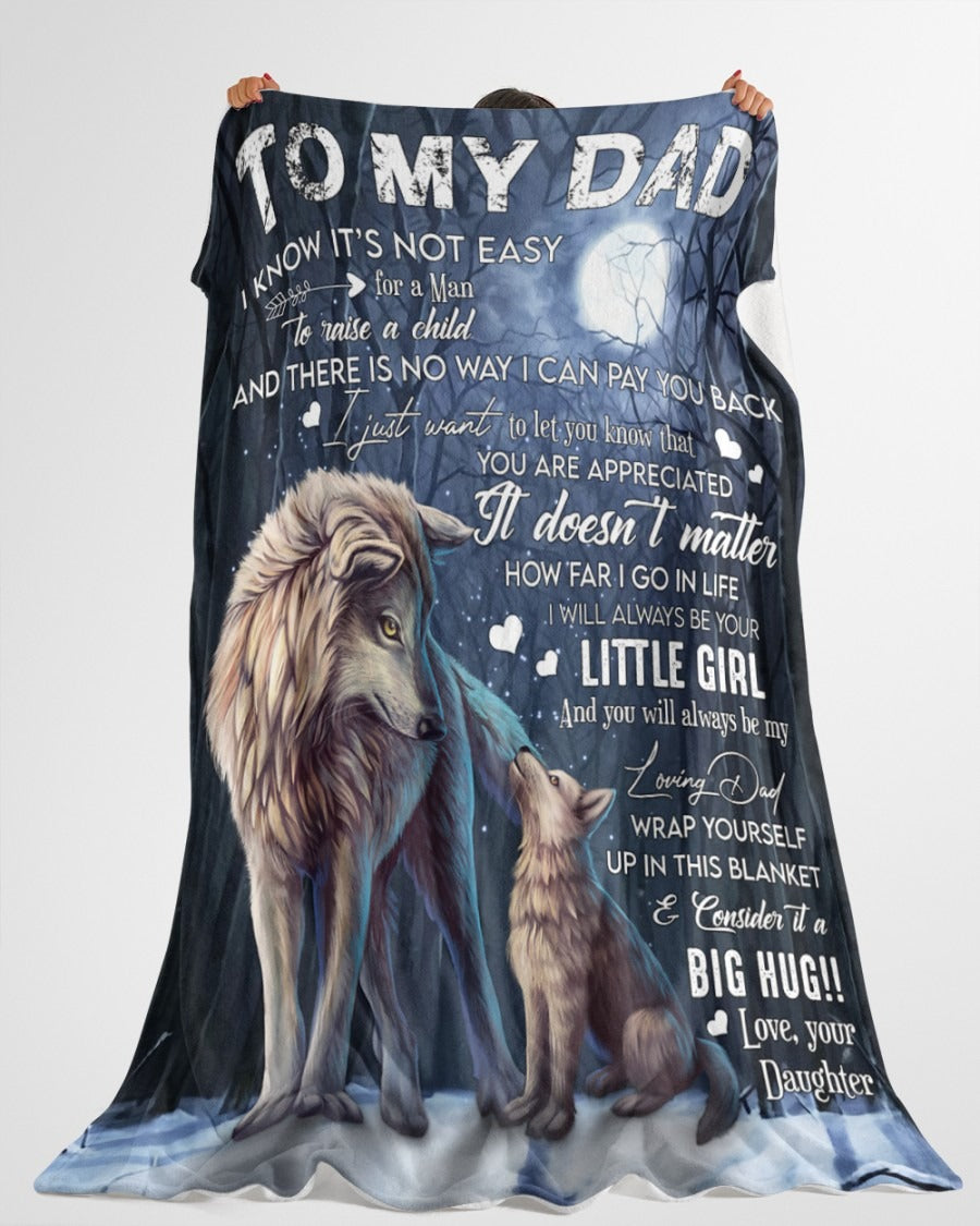 Special Gift for Your Dad - From Daughter Blanket