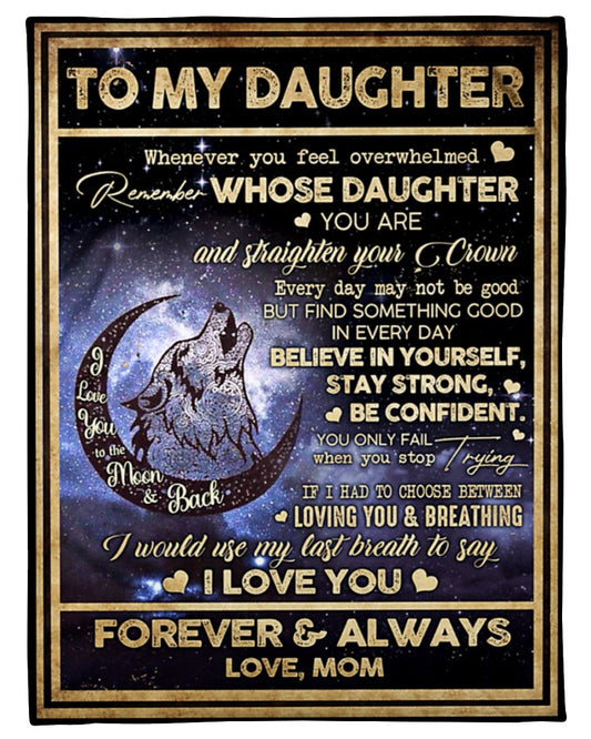Special Gift for Your Daughter - From Mom Blanket
