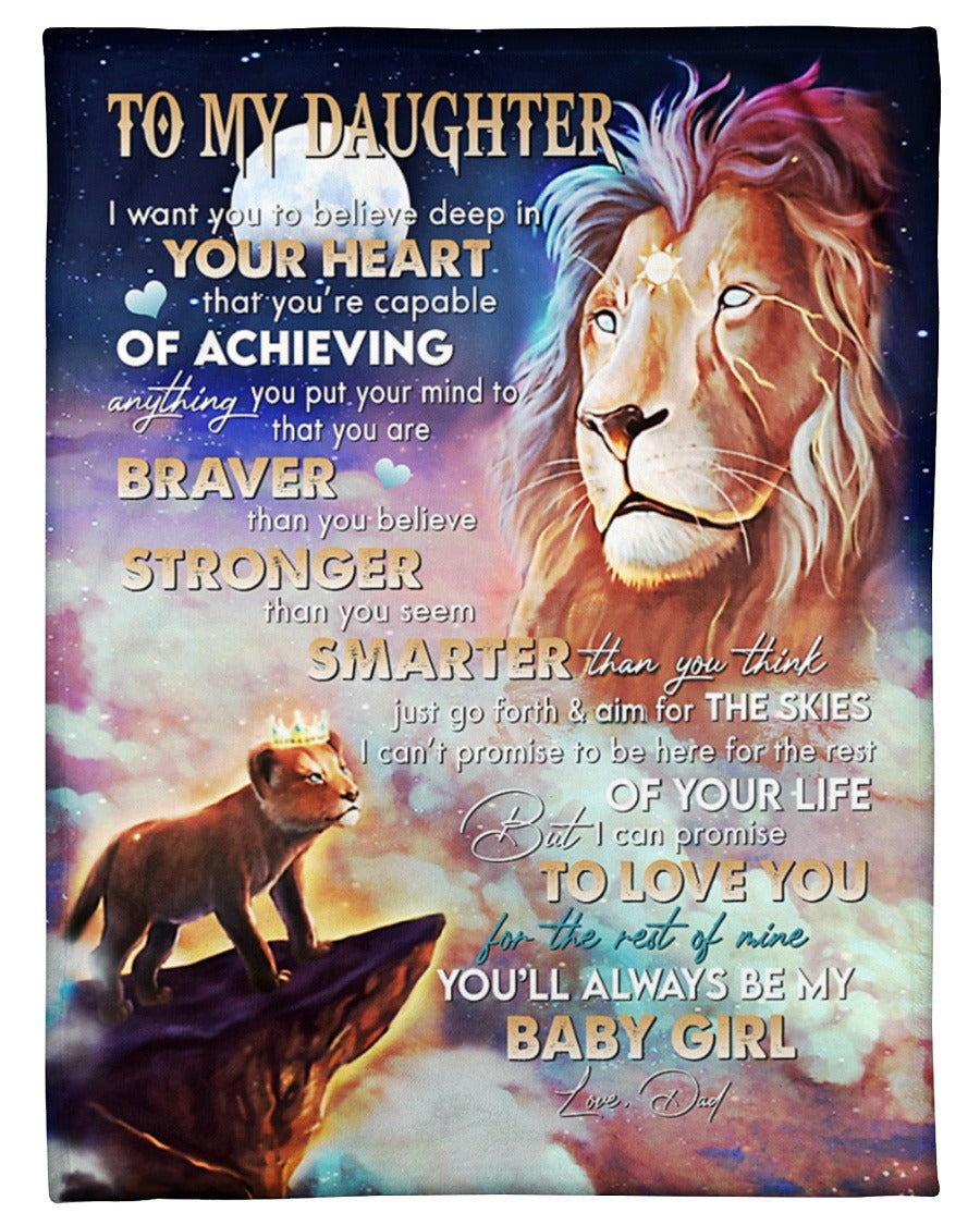 Special Gift for Your Daughter - From Dad Blanket