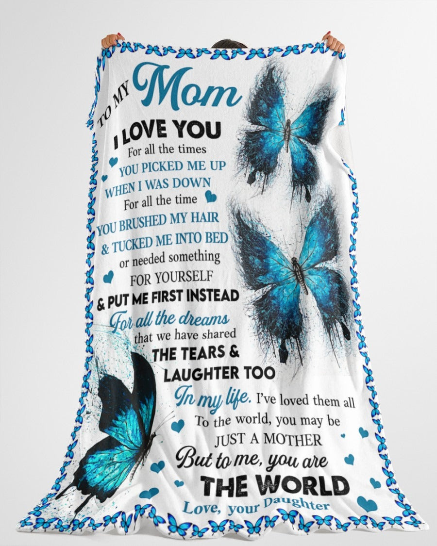 Special Gift for Your Mom - From Daughter Blanket