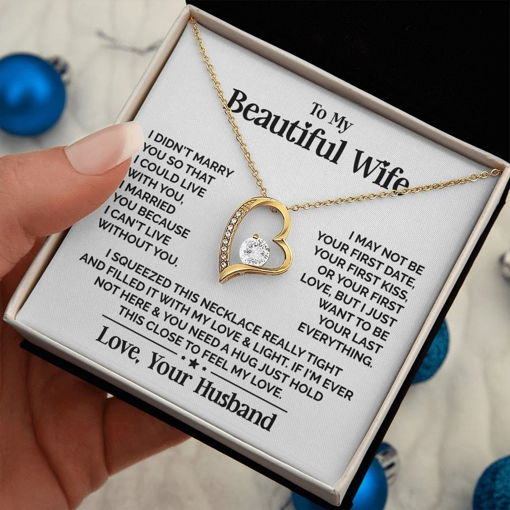 TO MY WIFE - GIFT FROM HUSBAND - Forever Love Necklace (SKUJ12-234)