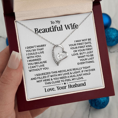 TO MY WIFE - GIFT FROM HUSBAND - Forever Love Necklace (SKUJ12-234)
