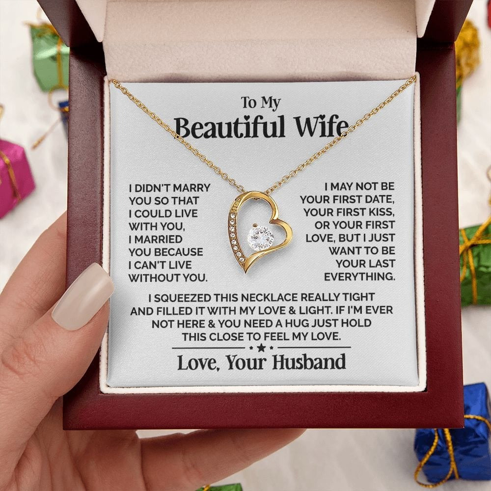 TO MY WIFE - GIFT FROM HUSBAND - Forever Love Necklace (SKUJ12-234)