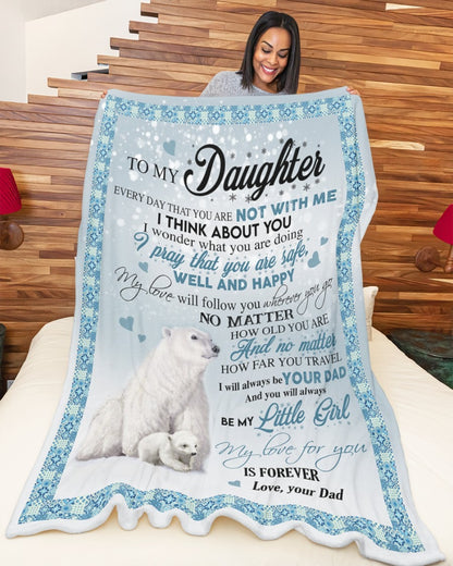 Special Gift for Your Daughter - From Dad Blanket