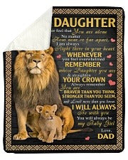 Special Gift For Your Daughter Blanket "Straighten Your Crown" - From Dad (SKUB12-140)