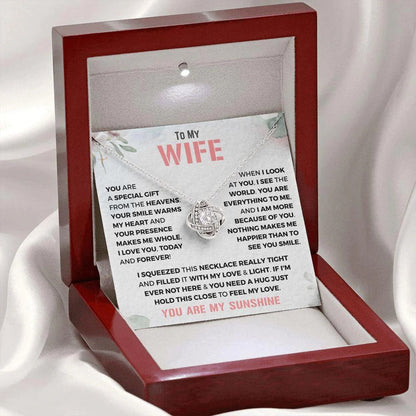 TO MY WIFE "Today and Forever" - FROM HUSBAND - Premium Love Knot Necklace