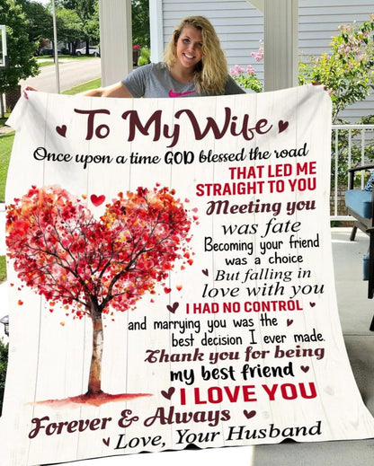 Special Gift For Your Wife Blanket "Meeting You Was Fate" - From Husband