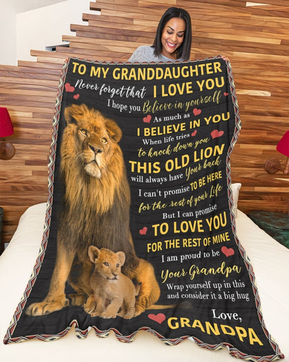 Special Gift for Your Granddaughter - From Granpa Blanket