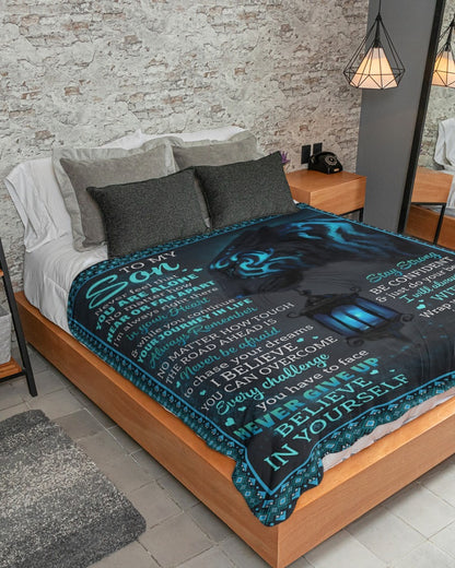 Special Gift for Your Son - From Mom Blanket