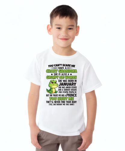 JANUARY - YOU CAN'T SCARE ME - FOR GRANDSON - GIFT FROM GRANDMA - EBIL01 (SKU09-85-01)