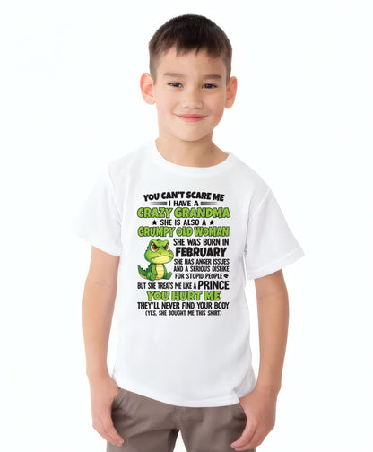 FEBRUARY - YOU CAN'T SCARE ME - FOR GRANDSON - GIFT FROM GRANDMA - EBIL02 (SKU09-85-02)