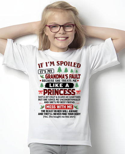 CHRISTMAX T-SHRIT FOR GRANDDAUGHTER - GIFT FROM GRANDMA - EBIL00