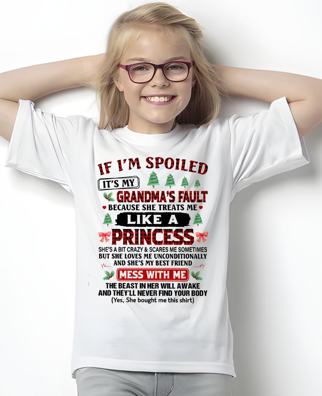 CHRISTMAX T-SHRIT FOR GRANDDAUGHTER - GIFT FROM GRANDMA - EBIL00