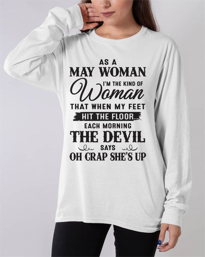 AS A MAY WOMAN – T-SHIRT FOR WOMAN – DOAN05 (SKU26T-01-36-05)