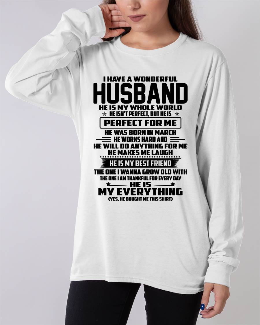 March – I Have A Wonderful Husband – Gift For Wife From Husband – DOAN03 (SKU12-314-03)