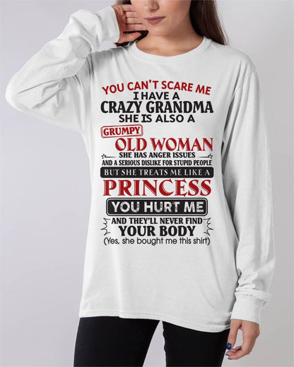 You Can't Scare Me - Gift For Grandson And Granddaughter From Grandma - DONN00 (SKU10-76-00)