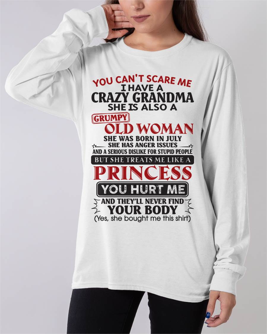 July - You Can't Scare Me - Gift For Grandson And Granddaughter From Grandma - DOAN07 (SKU10-76-07)