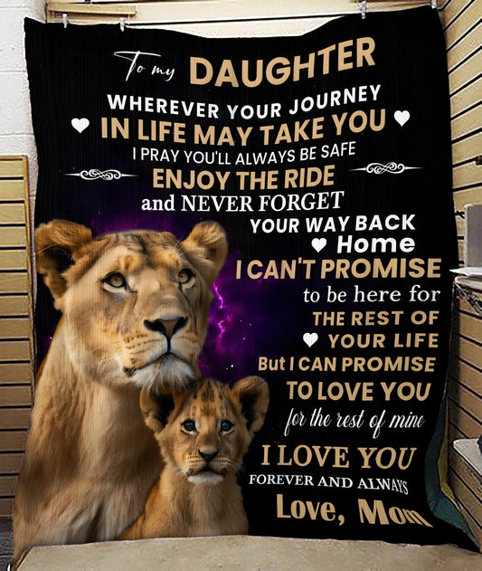 Special Gift For Your Daughter Blanket - From Mom (SKUB12-237)