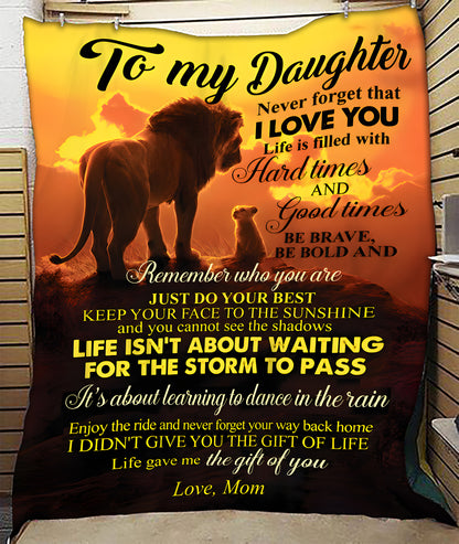 Special Gift For Your Daughter Blanket - From Mom (SKU2606-312)